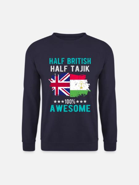 Half British Half Tajik - Unisex Sweatshirt - navy