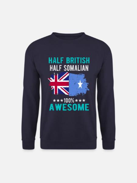 Half British Half Somali - Unisex Sweatshirt - navy