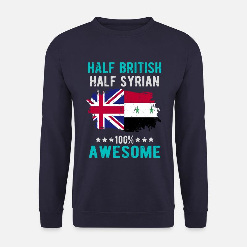 Half British Half Syrian - Unisex Sweatshirt - navy