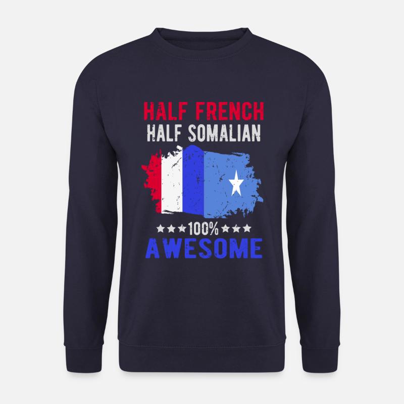Halb Franzose Halb Somalier - Unisex Pullover - Navy