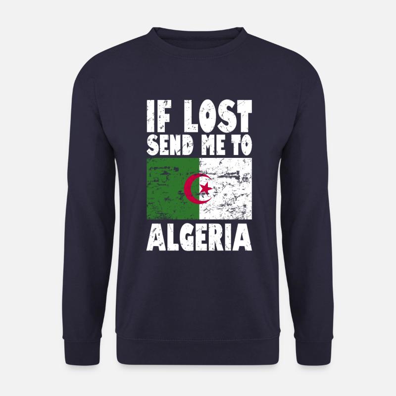 Algeria Flag Saying - Unisex Sweatshirt - navy