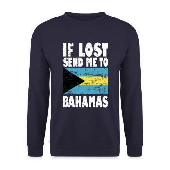 Drapeau des Bahamas - Sweat-shirt Unisexe - marine - Devant - Alina (178cm) & Michal (187cm)