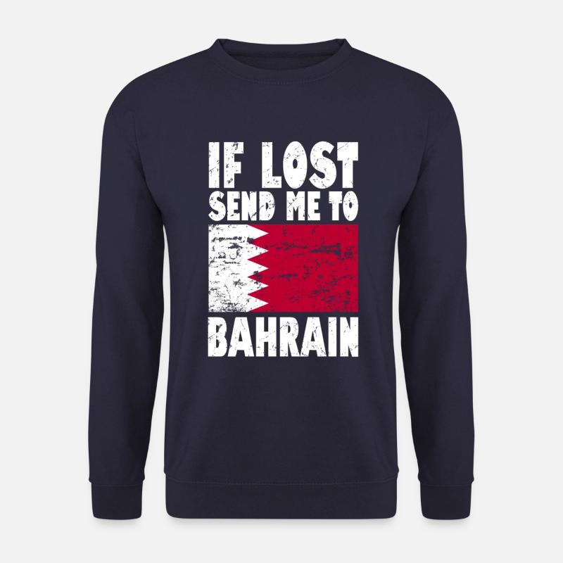 Bahrain Flagge Spruch - Unisex Pullover - Navy