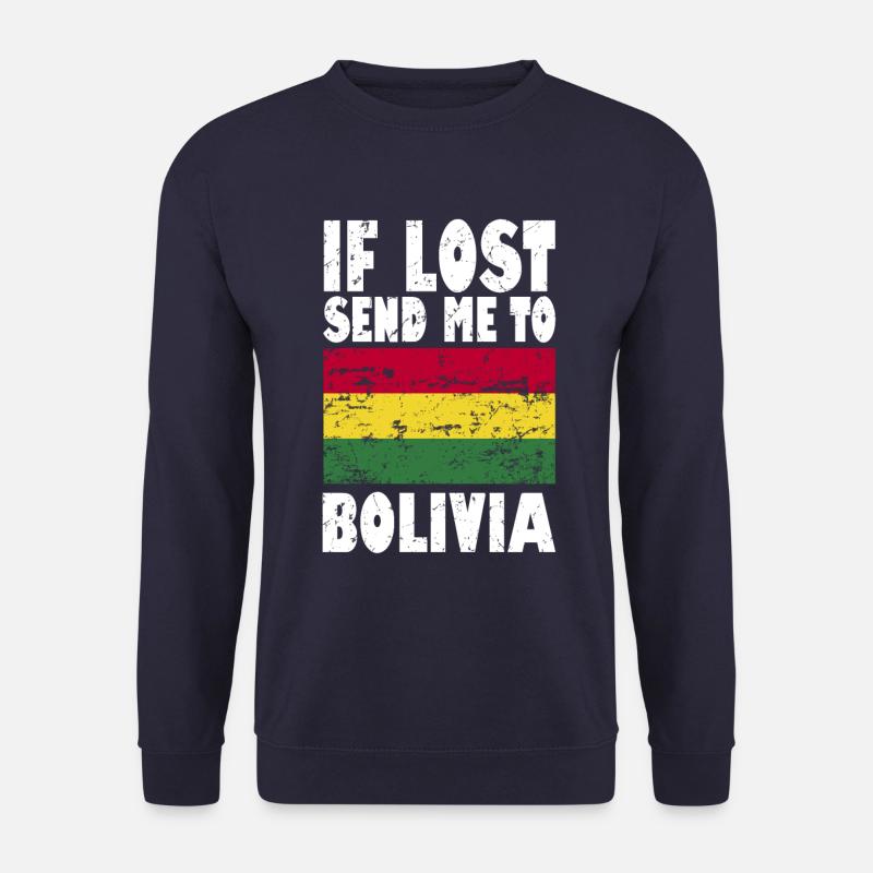 Bolivia Flag Saying - Unisex Sweatshirt - navy