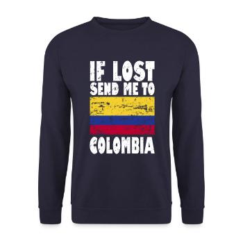 Drapeau de la Colombie - Sweat-shirt Unisexe - marine - Devant - Alina (178cm) & Michal (187cm)
