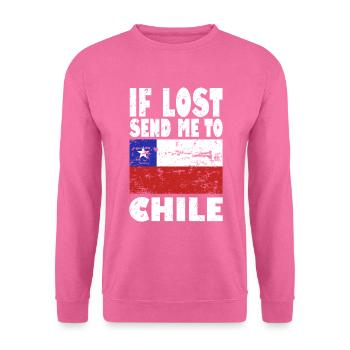 Chile Flagge Spruch - Unisex Pullover - Pink - Vorne