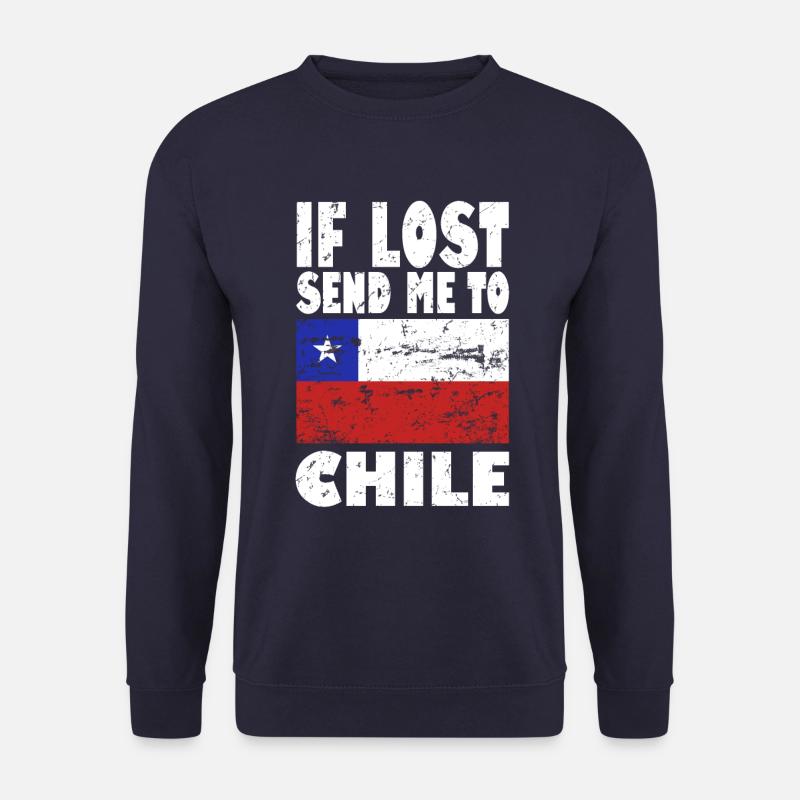 Chile Flag Saying - Unisex Sweatshirt - navy