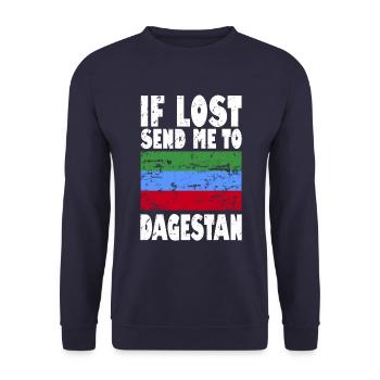 Drapeau du Daghestan - Sweat-shirt Unisexe - marine - Devant - Alina (178cm) & Michal (187cm)