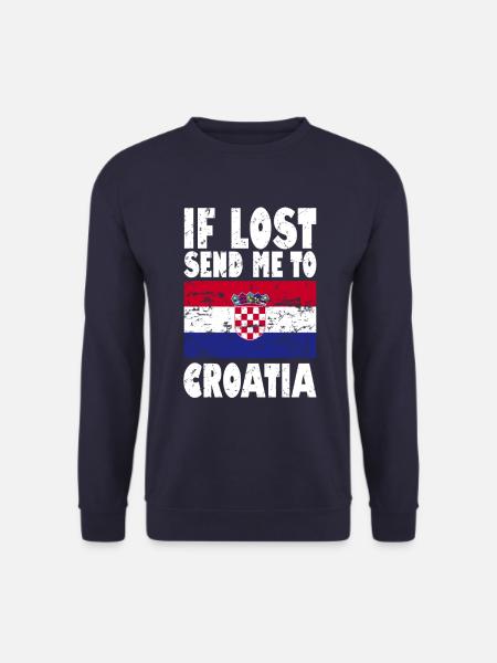 Croatia Flag Saying - Unisex Sweatshirt - navy