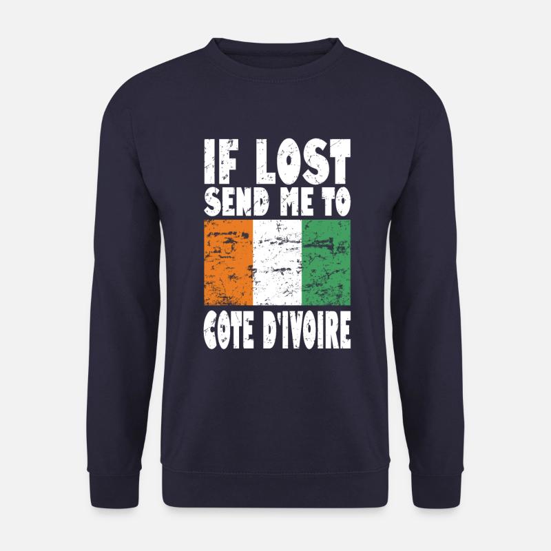 Cote Dívoire Flag Saying - Unisex Sweatshirt - navy