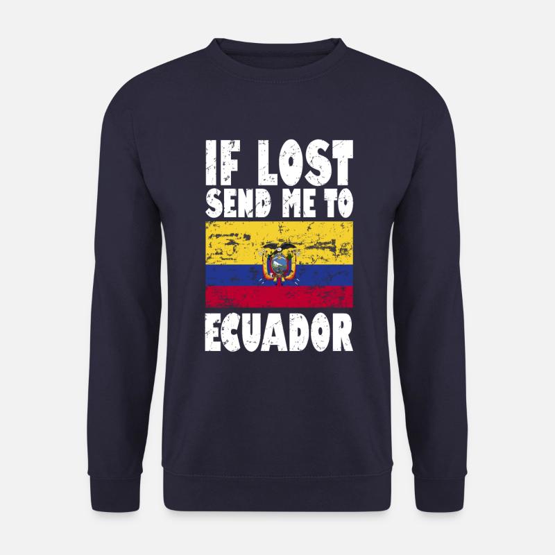 Ecuador Flagge Spruch - Unisex Pullover - Navy