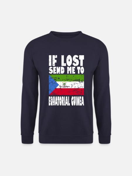 Equatorial Guinea Flag Saying - Unisex Sweatshirt - navy