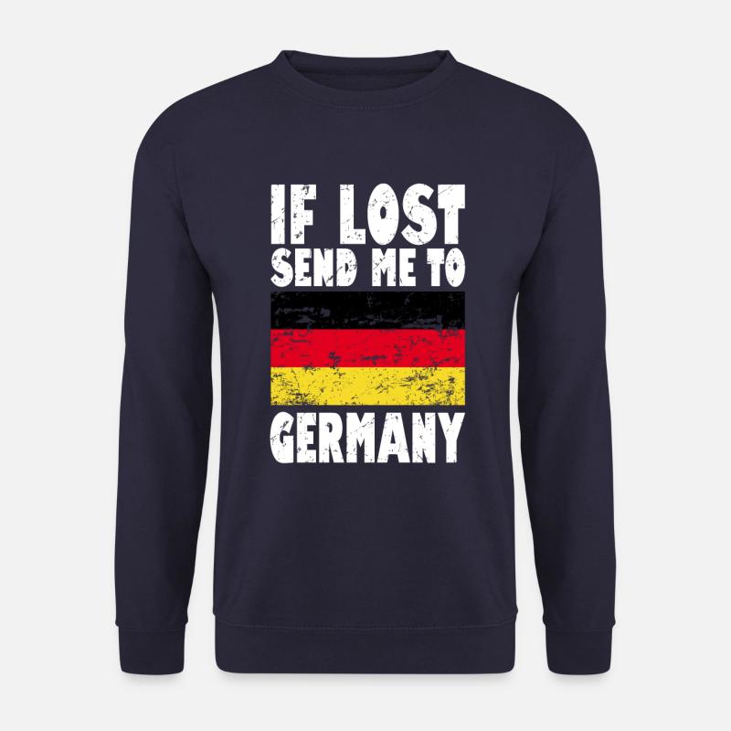 Germany Flag Slogan - Unisex Sweatshirt - navy