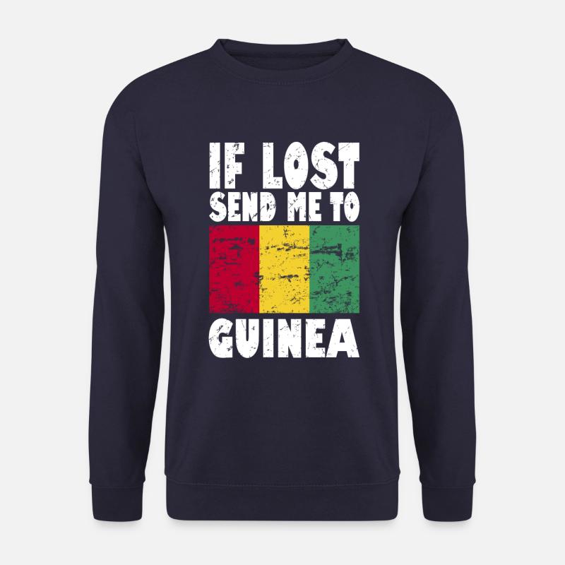 Guinea Flag Saying - Unisex Sweatshirt - navy