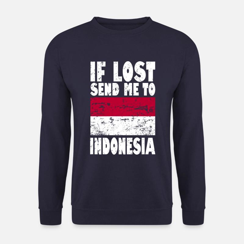 Indonesia Flag Saying - Unisex Sweatshirt - navy