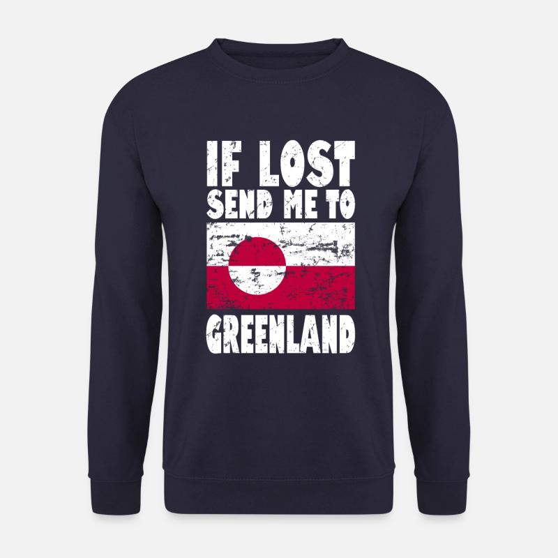 Grönland Flagge Spruch - Unisex Pullover - Navy