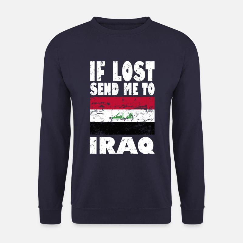 Slogan du drapeau irakien - Sweat-shirt Unisexe - marine