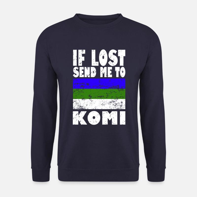 Dicton du drapeau Komi - Sweat-shirt Unisexe - marine
