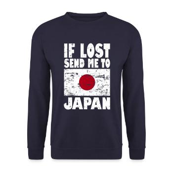 Drapeau du Japon - Sweat-shirt Unisexe - marine - Devant - Alina (178cm) & Michal (187cm)