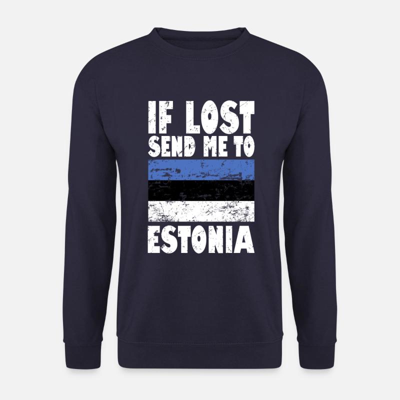 Estonia Flag Saying - Unisex Sweatshirt - navy