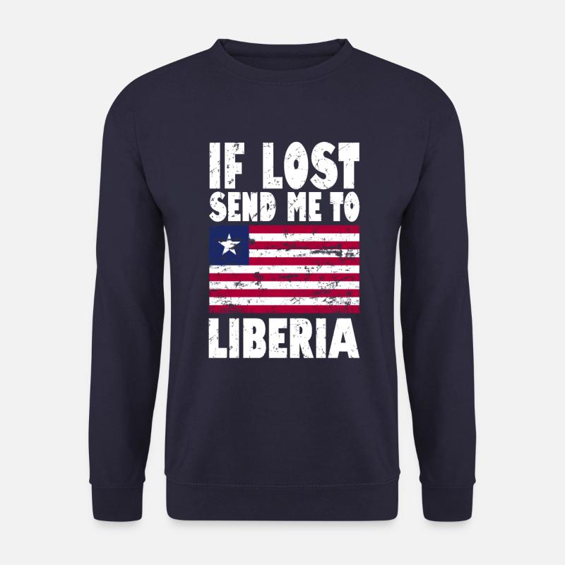 Libya Flag Saying - Unisex Sweatshirt - navy