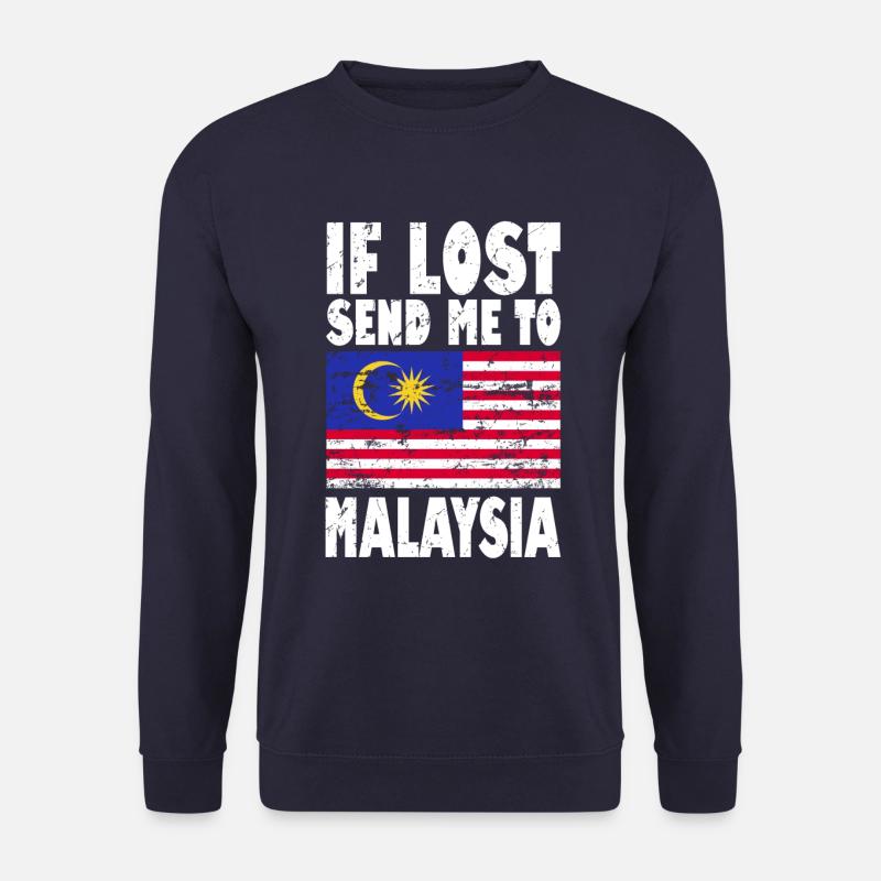 Drapeau de la Malaisie - Sweat-shirt Unisexe - marine