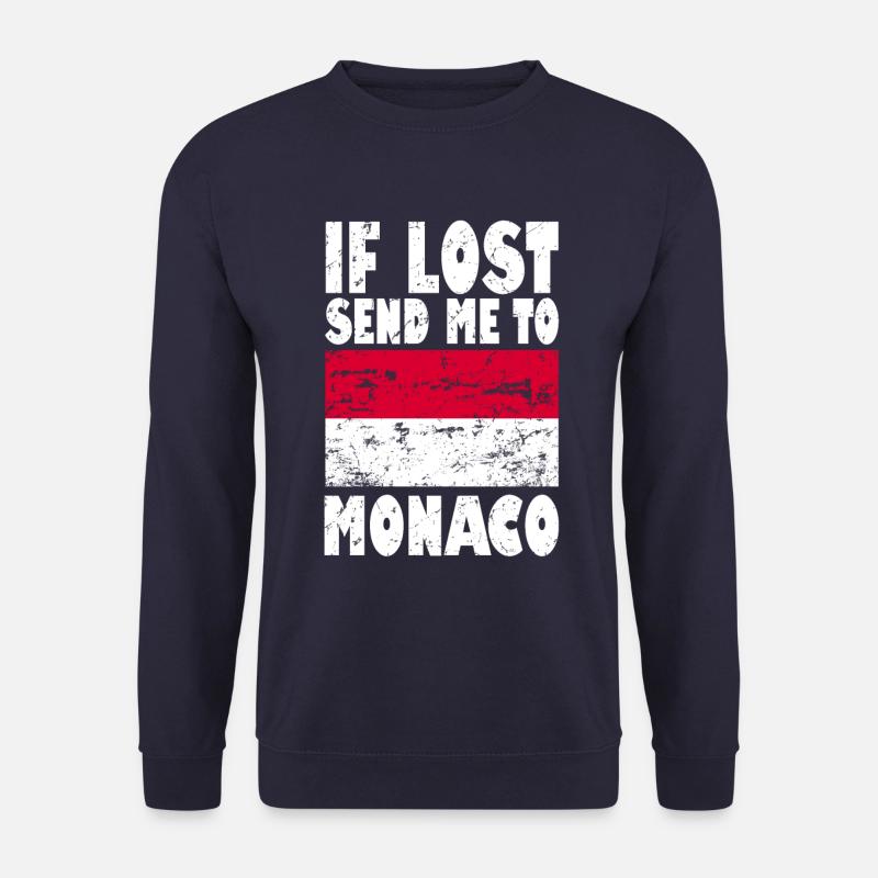 Drapeau de Monaco - Sweat-shirt Unisexe - marine