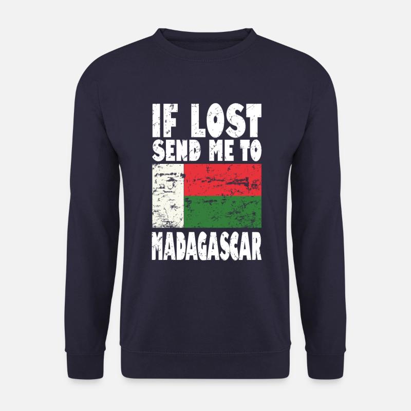Drapeau de Madagascar - Sweat-shirt Unisexe - marine