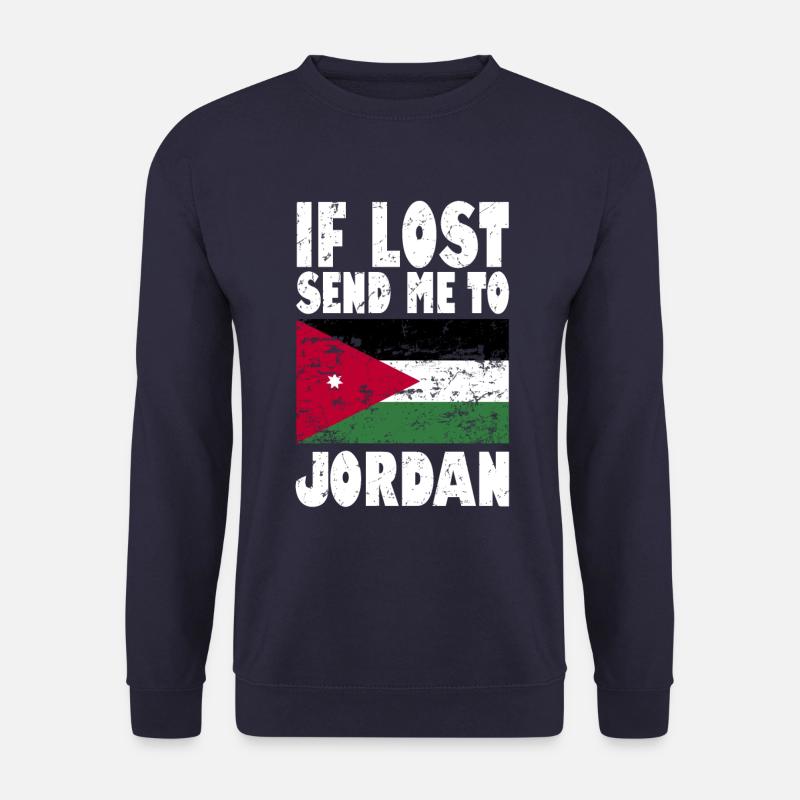 Jordan Flag Saying - Unisex Sweatshirt - navy