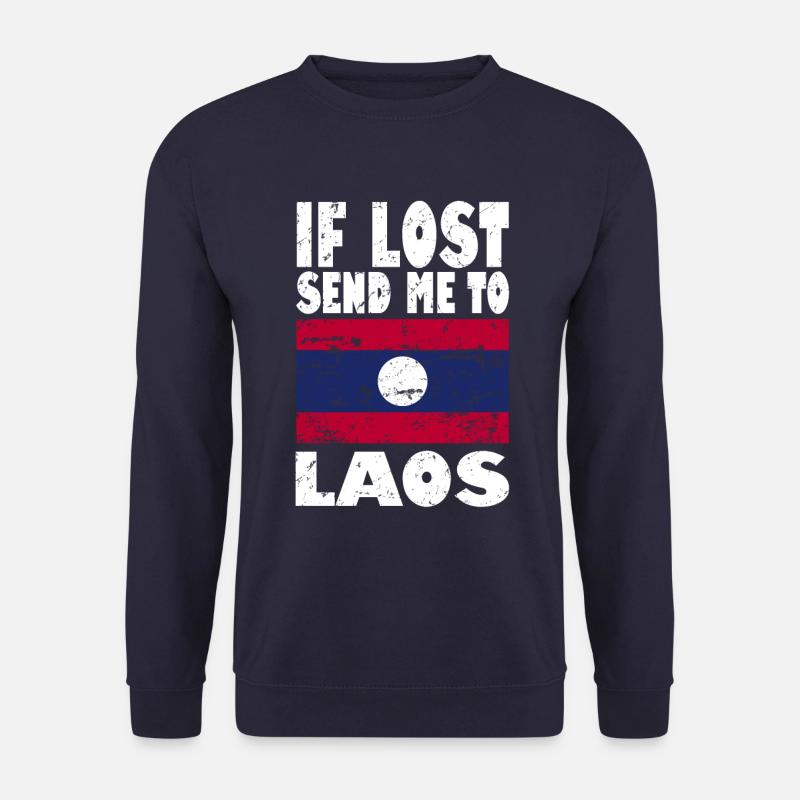 Drapeau du Laos - Sweat-shirt Unisexe - marine