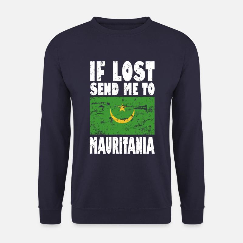 Mauritania Flag Saying - Unisex Sweatshirt - navy