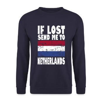Drapeau des Pays-Bas - Sweat-shirt Unisexe - marine - Devant - Alina (178cm) & Michal (187cm)