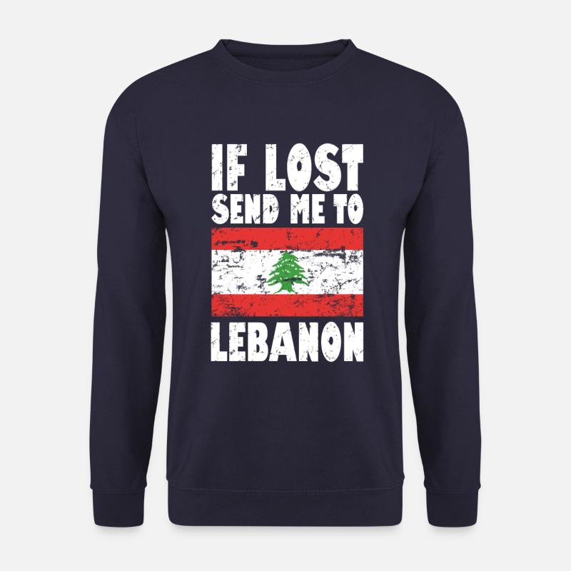 Drapeau du Liban - Sweat-shirt Unisexe - marine