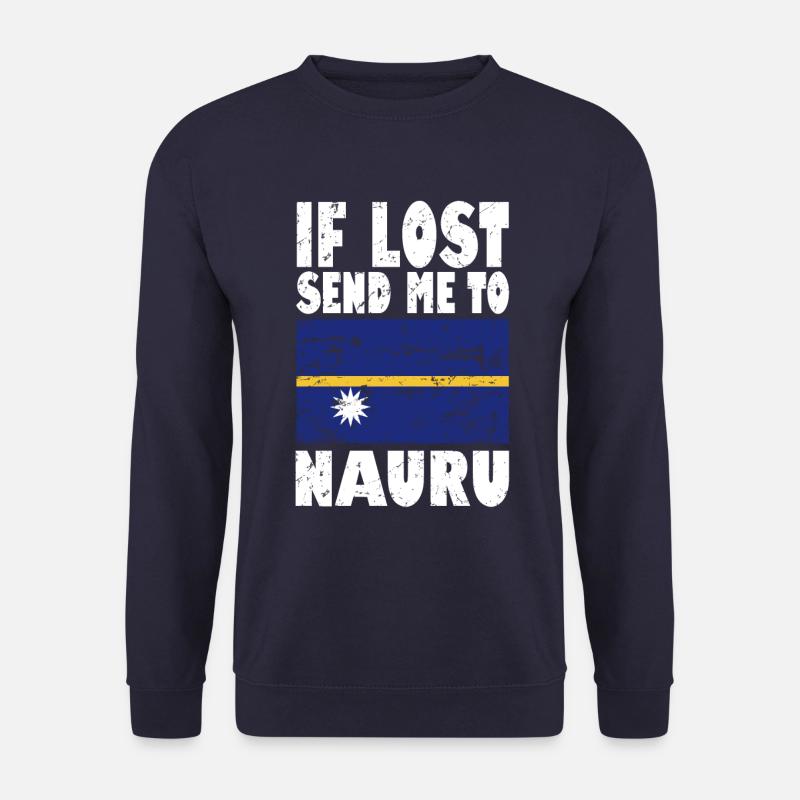 Nauru Flag Saying - Unisex Sweatshirt - navy