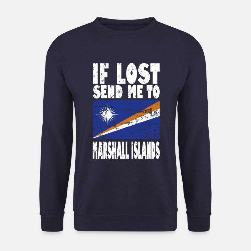 Marshall Islands Flag Saying - Unisex Sweatshirt - navy