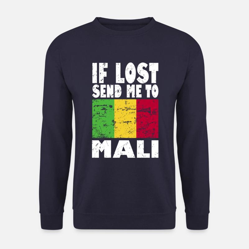 Mali Flagge Spruch - Unisex Pullover - Navy