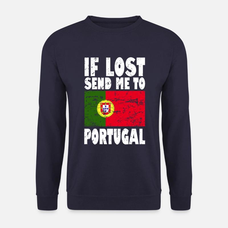 Portugal Flagge Spruch - Unisex Pullover - Navy
