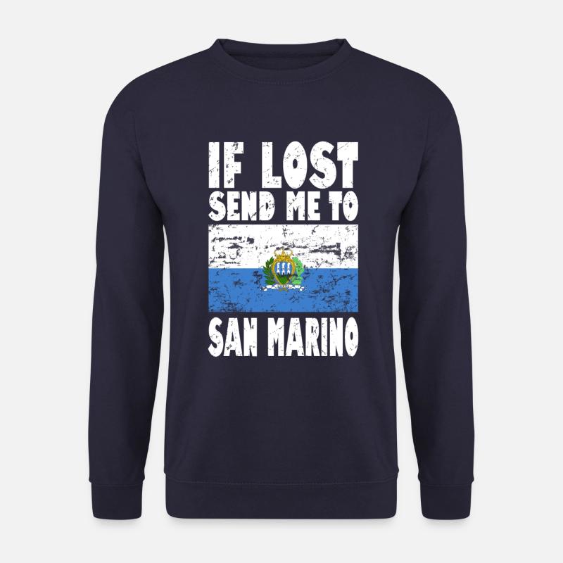 San Marino Flag Saying - Unisex Sweatshirt - navy