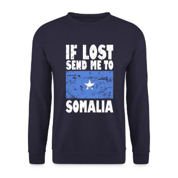 Drapeau de la Somalie - Sweat-shirt Unisexe - marine - Devant - Alina (178cm) & Michal (187cm)