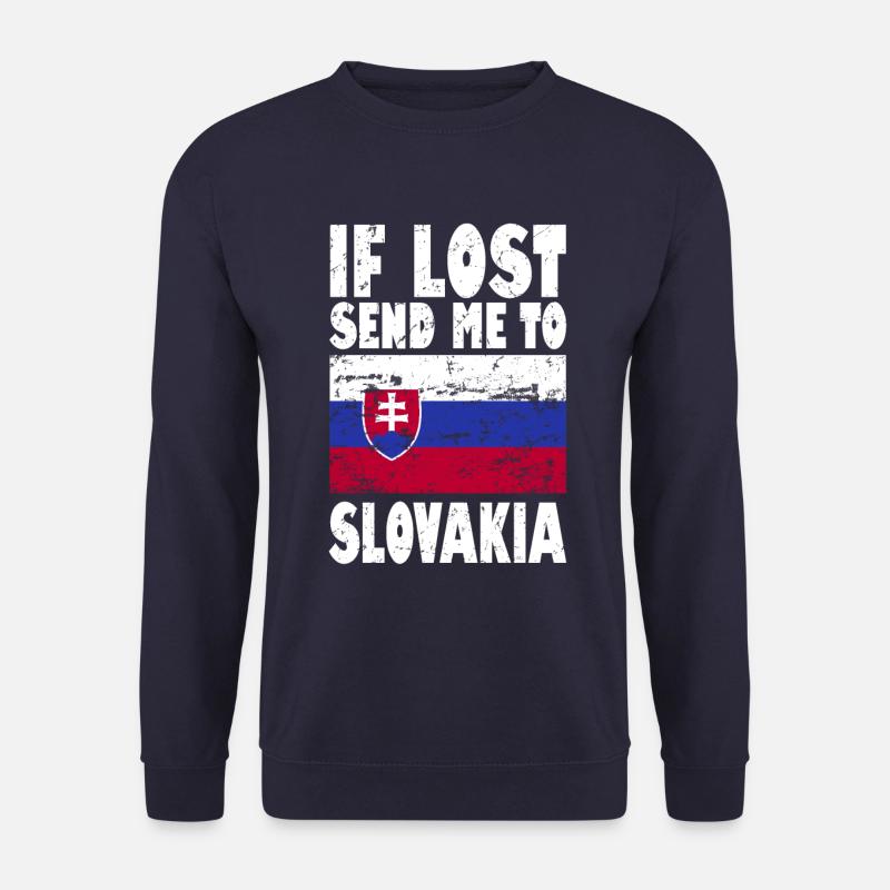 Slovakia Flag Saying - Unisex Sweatshirt - navy