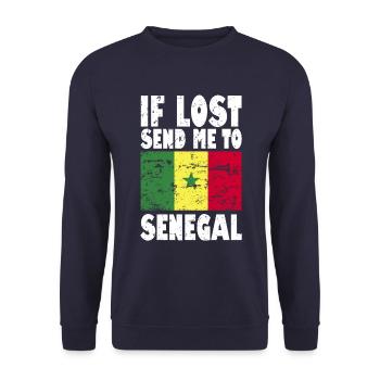 Drapeau du Sénégal - Sweat-shirt Unisexe - marine - Devant - Alina (178cm) & Michal (187cm)