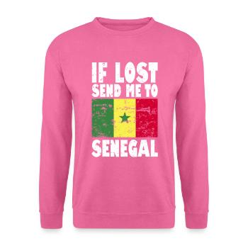 Drapeau du Sénégal - Sweat-shirt Unisexe - rose - Devant