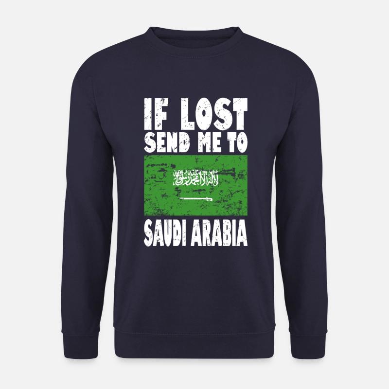 Saudi Arabien Flagge Spruch - Unisex Pullover - Navy