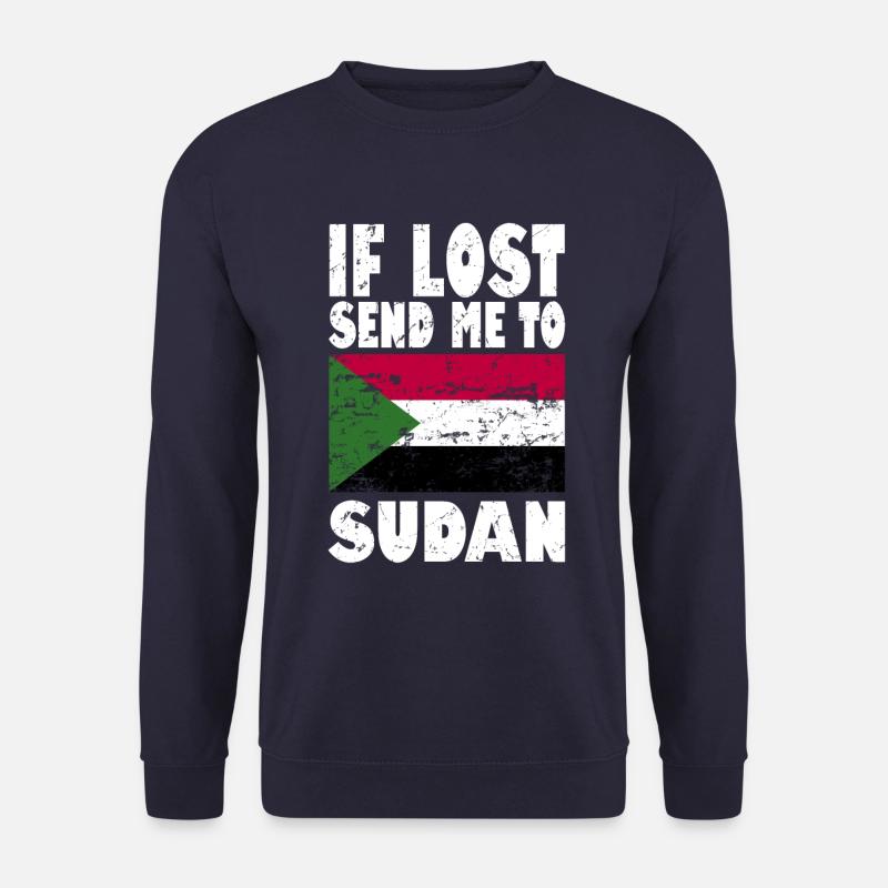 Sudan Flag Saying - Unisex Sweatshirt - navy