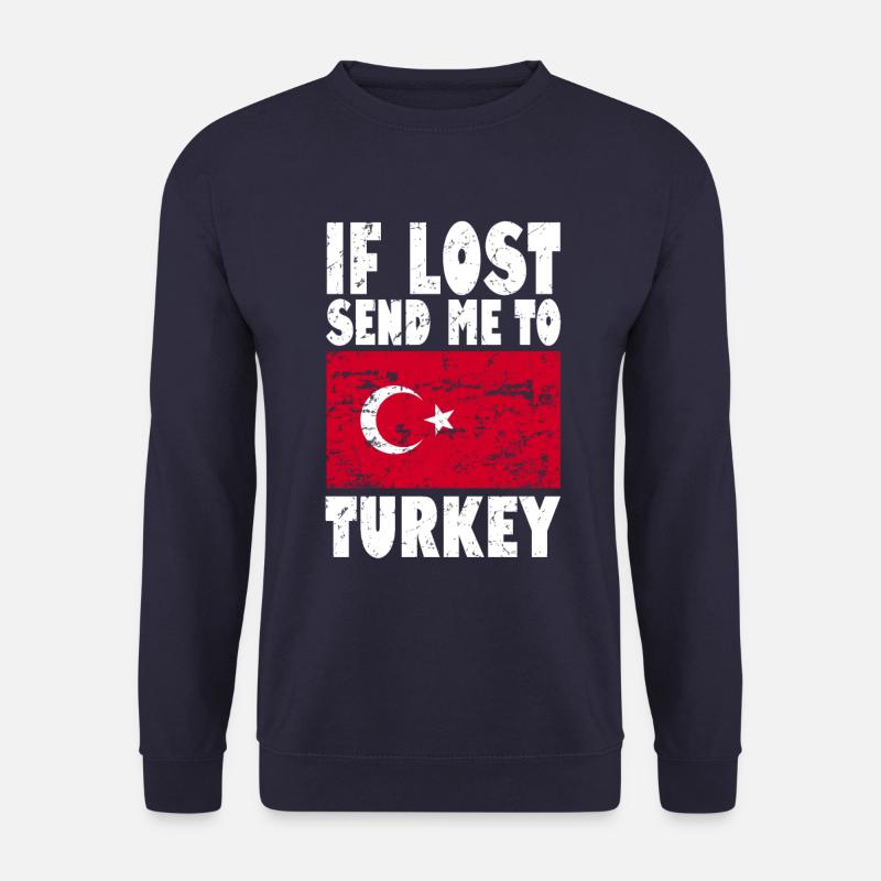Turkey Flag Saying - Unisex Sweatshirt - navy