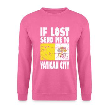 Vatican City Flag Saying - Unisex Sweatshirt - pink - Front