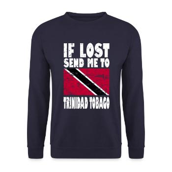 Drapeau de Trinité-et-Tobago - Sweat-shirt Unisexe - marine - Devant - Alina (178cm) & Michal (187cm)