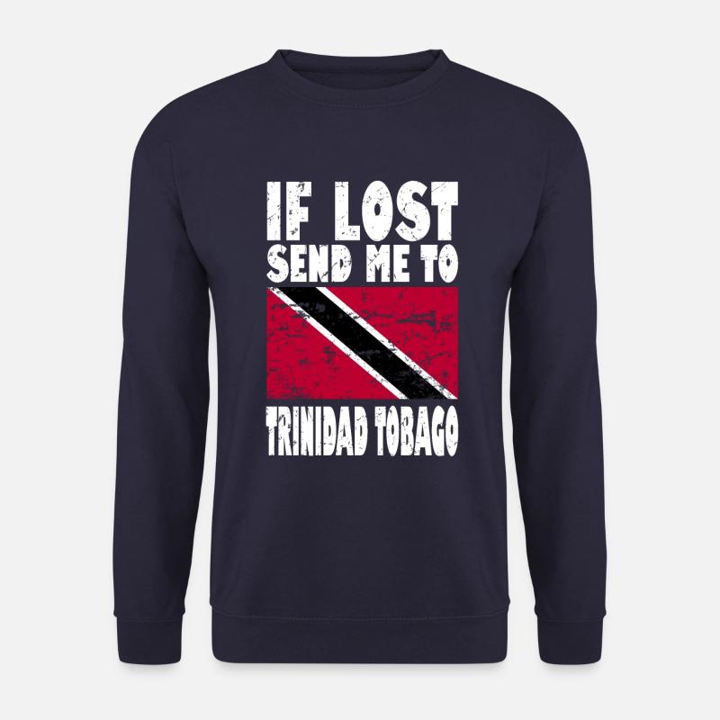 Trinidad Tobago Flag Saying - Unisex Sweatshirt - navy