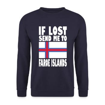 Drapeau des îles Féroé - Sweat-shirt Unisexe - marine - Devant - Alina (178cm) & Michal (187cm)