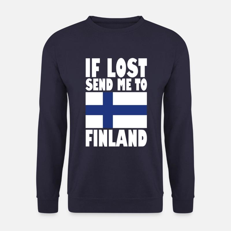 Finland Flag Saying - Unisex Sweatshirt - navy